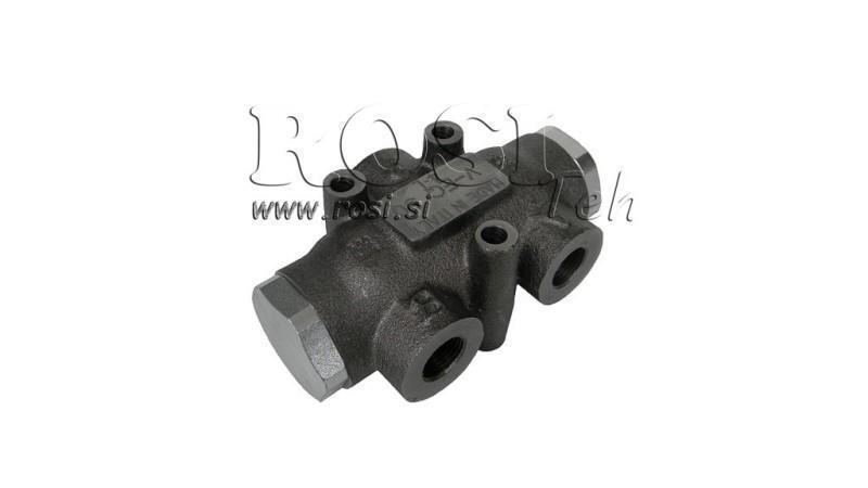 HYDRAULISK FORDELINGSVENTIL STRØM V01000 3 - 6 lit - 3/8 - 250 bar (maks.300 bar) V-EQ10