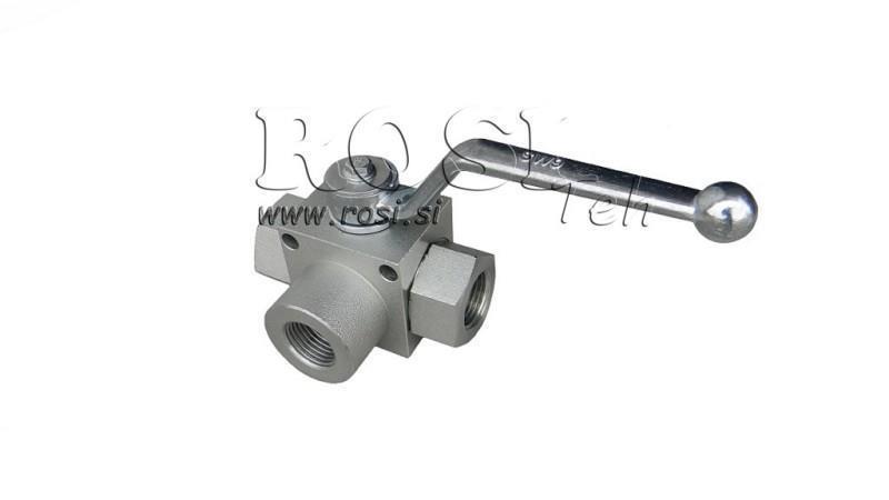 MANUELL 3-VEG VALV RS3 1 1/4 - 350BAR - 180 lit