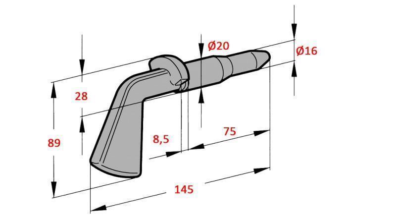 CUÑA FI18-22 PARA SOPORTE DE CAMIÓN VOLQUETE