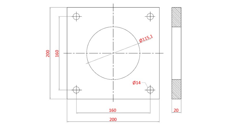 FLENS FOR Sylinder AL.100