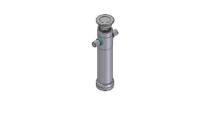 2036S -TELESCOPISK SYLINDER STANDARD/KULE 3 TRINN SLAG 1043 DIAMETER 95