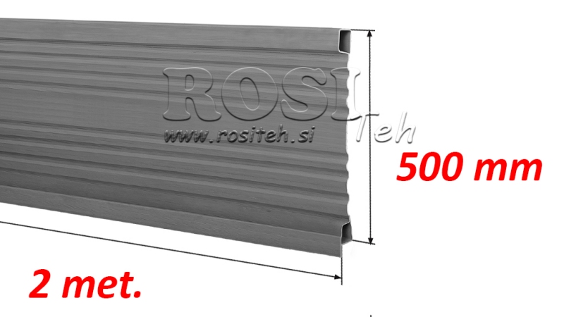 BOK PANEL DO PRZYCZEPY WYWROTNEJ 2 MET. - WYSOKOŚĆ 500 MM