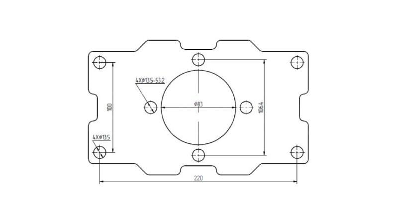 UCHWYT SILNIKA HYDRAULICZNEGO MP MR MS