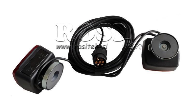 SETT MED MAGNETISKE LYS MED KABEL 12m 4m
