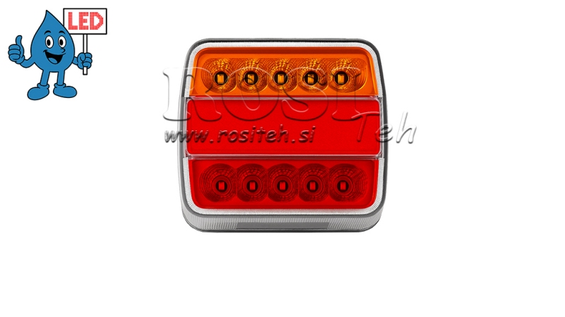 LED STRAŽNJE SVJETLO ZA PRIKOLICU KOMBINIRANO 4 FUNKCIJE 12V
