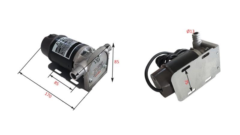 BOMBA ELÉTRICA 12V DC -3/4- 25 lit/min (1500 l/h)