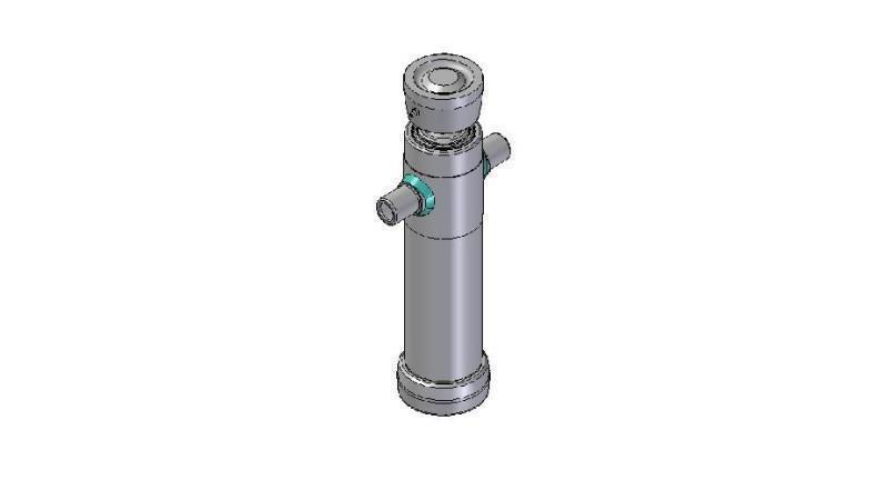 3023S -TELESCOPISK SYLINDER STANDARD/KULE 2 TRINN SLAG 695 DIAMETER 95