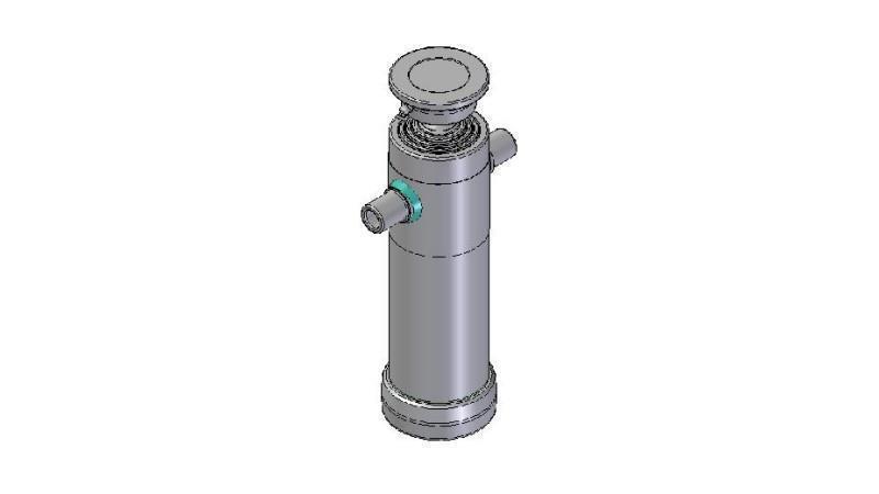 3066S -TELESCOPISK Sylinder STANDARD/KULE 4 STAGER SLAG 1190 DIAMETER 112