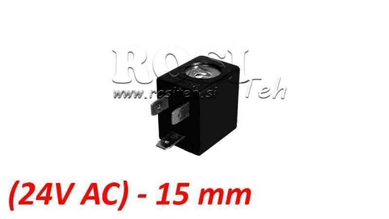 (15) EL. MAG. SPOL 24V AC 4VA FOR PNEUMATISK VENTIL 1/8