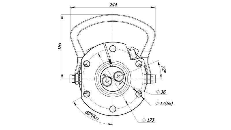 HIDRAVLIČNI ROTATOR 6000/3000 KG S PRIROBNICO
