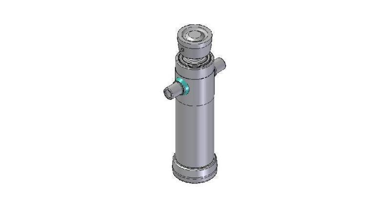 4022S -TELESCOPISK SYLINDER STANDARD/KULE 2 TRINN SLAG 695 DIAMETER 106