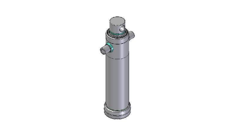 4026F -TELESCOPISK SYLINDER STANDARD/HULL 2 TRINN REISE 895 DIAMETER 124