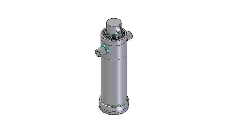 4039F -TELESCOPISK SYLINDER STANDARD/HULL 3 TRINN SLAG 2093 DIAMETER 152