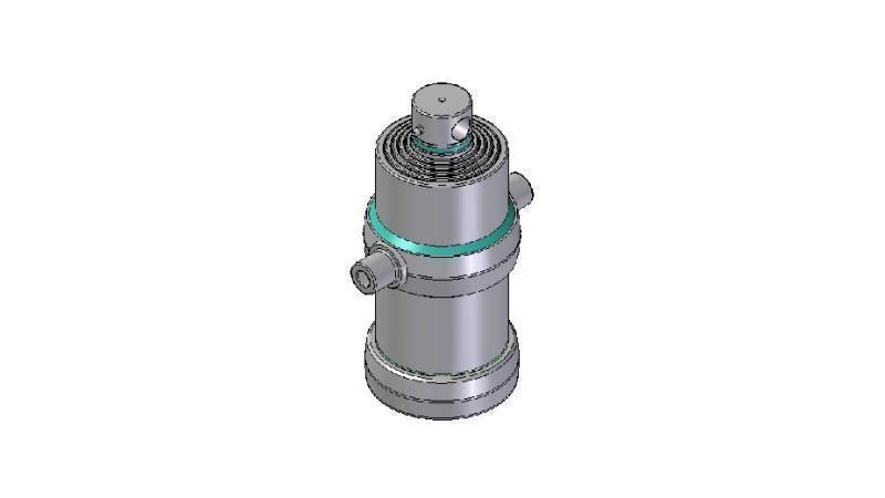 5006F -TELESKOPSKI CILINDER STANDARD/LUKNJA 5 STOPENJ HOD 1500 FI 190