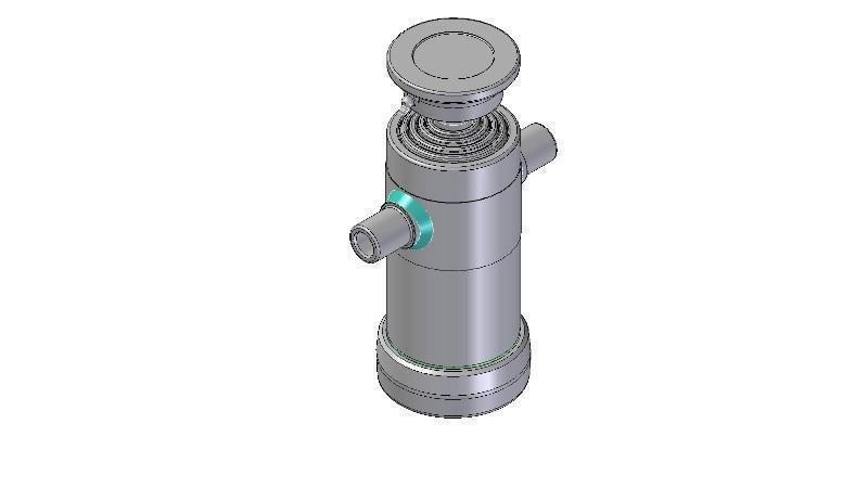 5021S -TELESCOPISK SYLINDER STANDARD/KULE 5 TRINN SLAG 830 DIAMETER 112