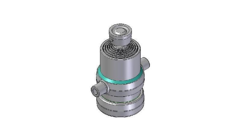 6019S - TELESCOPISK Sylinder STANDARD/KULE 6 TRINN SLAG 1345 DIAMETER 170