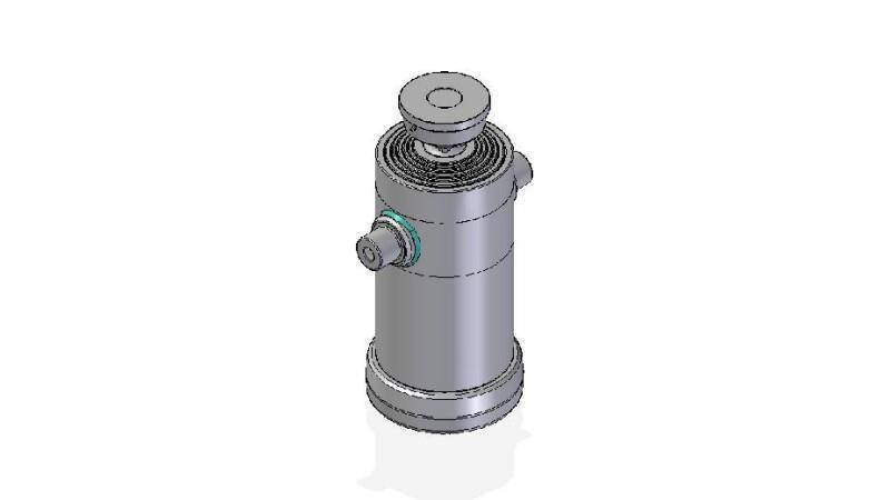 6036S -TELESCOPISK SYLINDER STANDARD/KULE 6 TRINN SLAG 2565 DIAMETER 270