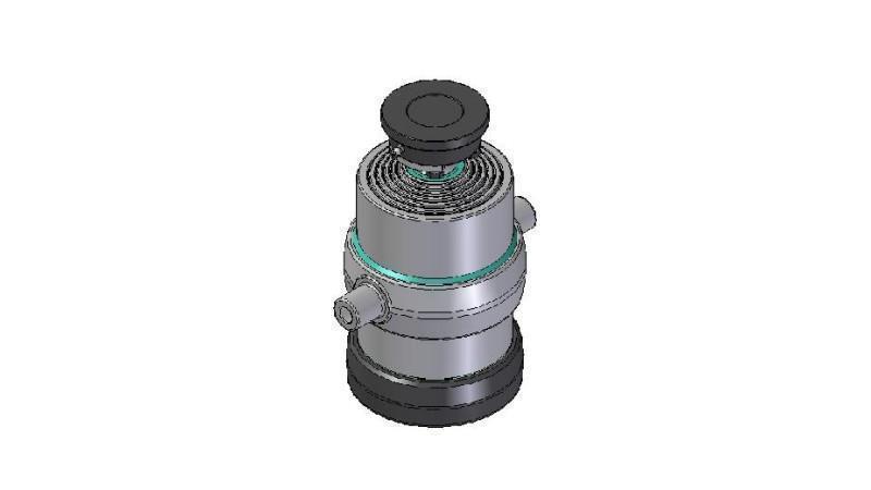6050S -TELESCOPISK SYLINDER STANDARD/KULE 6 TRINN SLAG 1415 DIAMETER 215