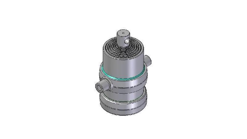 8002F - TELESCOPISK Sylinder STANDARD/HULL 8 TRINN SLAG 1540 DIAMETER 190