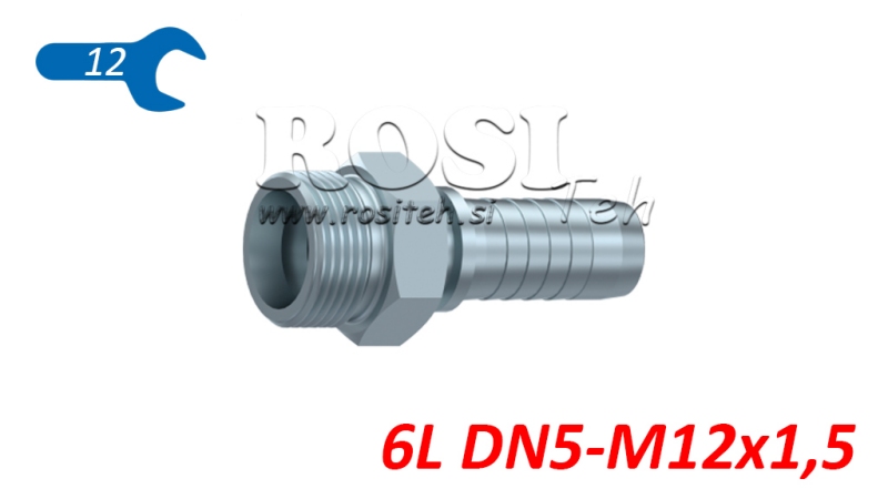 HYDRAULISCHER ANSCHLUSS CEL 6 L MÄNLICH DN5-M12 X 1,5