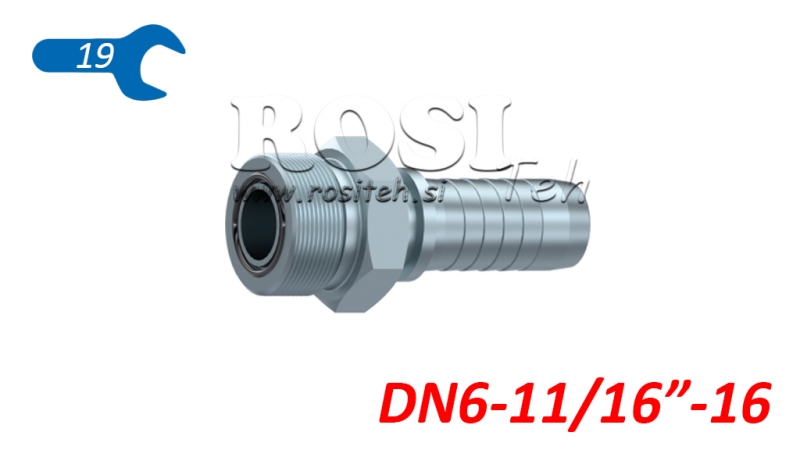 HYDRAULISCHER ANSCHLUSS AGORFS MÄNNLICH DN6-11/16