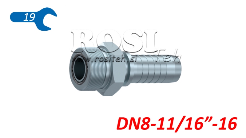 HYDRAULISCHER ANSCHLUSS AGORFS MÄNNLICH DN8-11/16