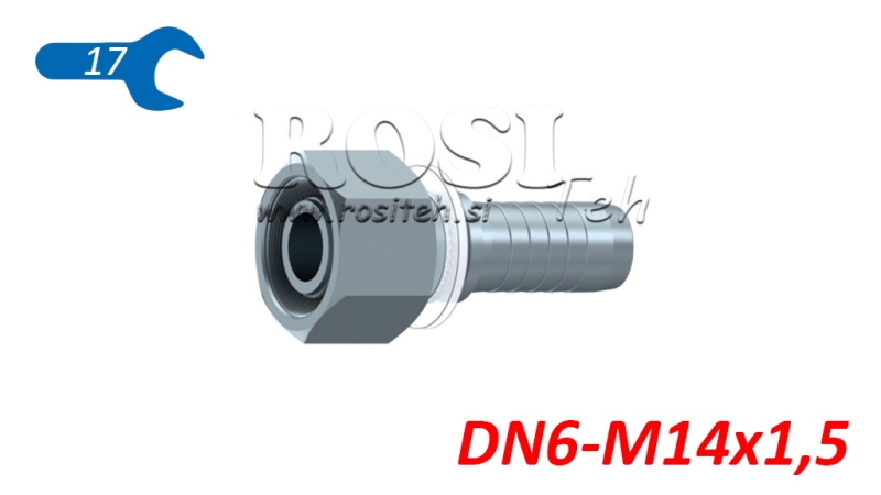 HYDRAULISCHER ANSCHLUSS DKOS 6S WEIBLICH DN6-M14x1,5