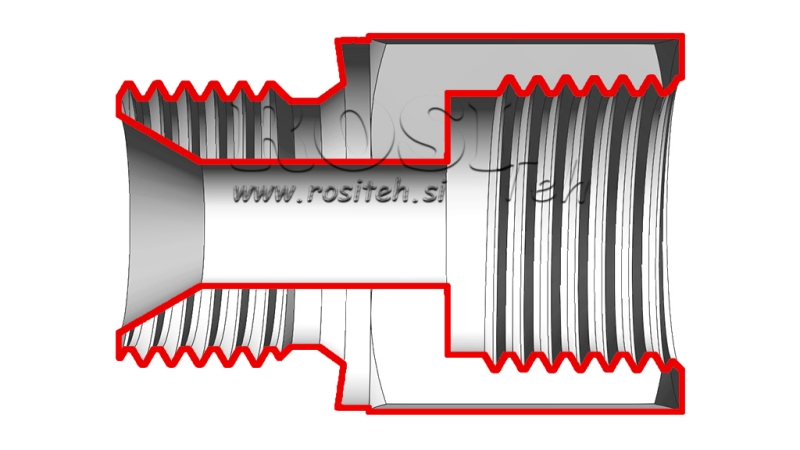 HIDRAVLIČNI  ADAPTER MOŠKI-ŽENSKI 18x1,5-1/2