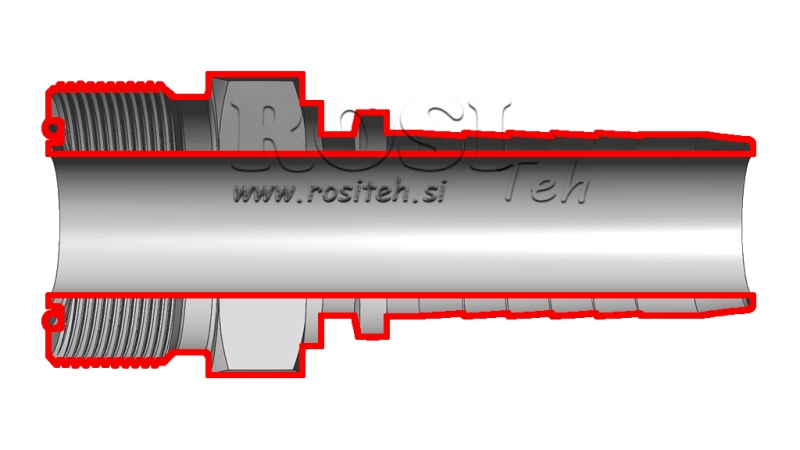 HYDRAULISCHER ANSCHLUSS AGORFS MÄNNLICH DN6-9/16
