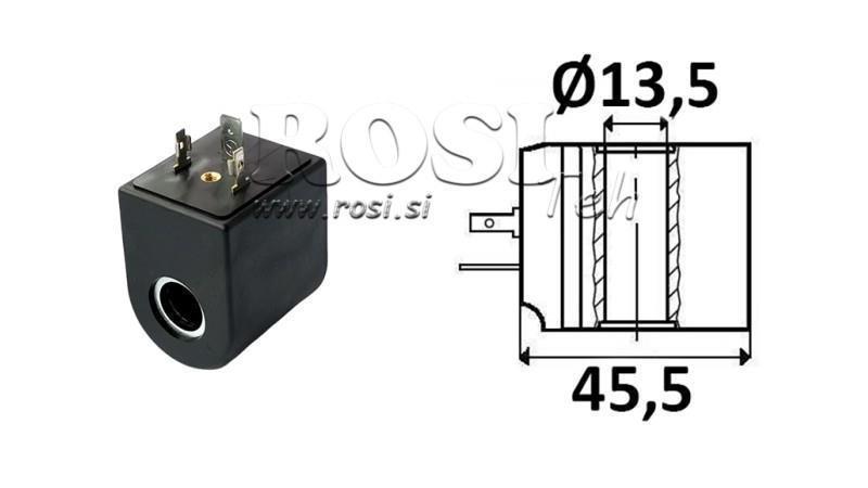 ELEKTROMAGNETISK SPOL 12V DC - CB08 - fi 13.5mm-39.3mm 20W IP65