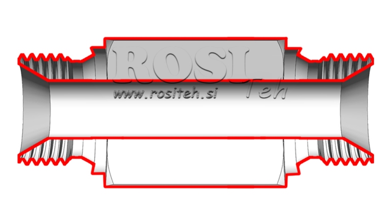 ADAPTADOR HIDRÁULICO MACHO-MACHO 3/4