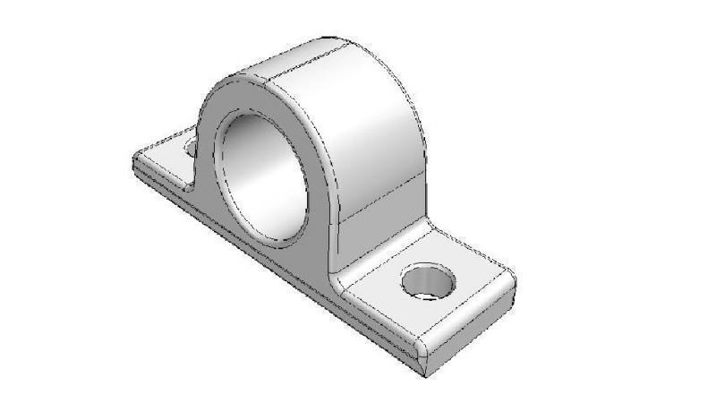 HOLDE FOR TELESCOPISK SYLINDER FI40