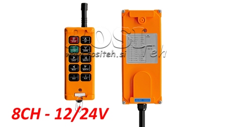 RÁDIÓ IRÁNYTÚ 8CH - 12/24V