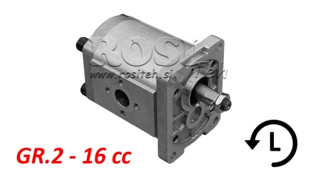 HYDRAULISK PUMPE GR.2 16 CC VENSTRE - FLANSER