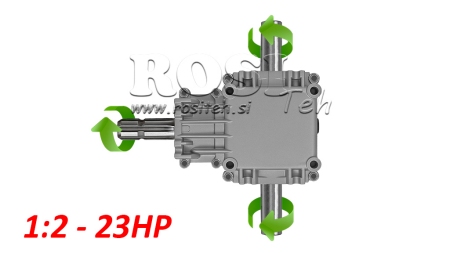 VINKLET GEARKASSE PTO-R22T 1:2 (23HP-17KW)