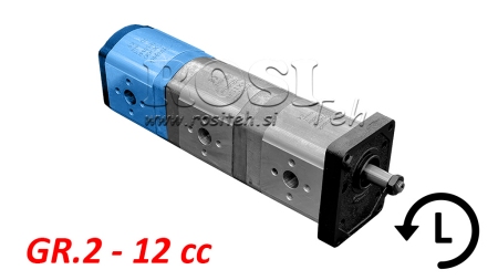 HYDRAULISK PUMPE 20A12X066 BAK GR.2 12 CC VENSTRE
