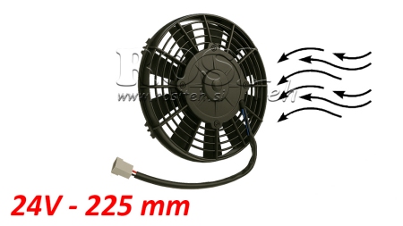VENTILATOR AKSIALNI 225mm POTISNI 24V