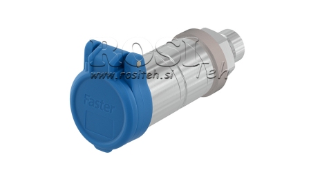 COVER PROTECTOR AZUL PVC ACOPLAMENTO RÁPIDO FEMEA PUSH PULL