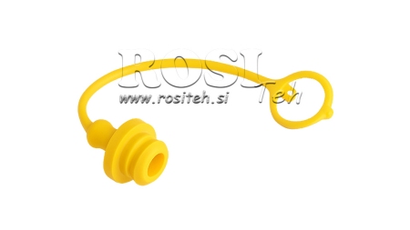COUVERTURE EN CAOUTCHOUC PROTECTRICE JAUNE - RACCORDEMENTS RAPIDES FEMELLES