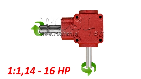 VINKELGEAR L-155J 1: 1.14 (16HP-12KW)