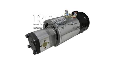 HYDRAULISK PUMPE MONTERING GR.2 - 10cc ELEKTRISK MOTOR 24V - 4.5kW