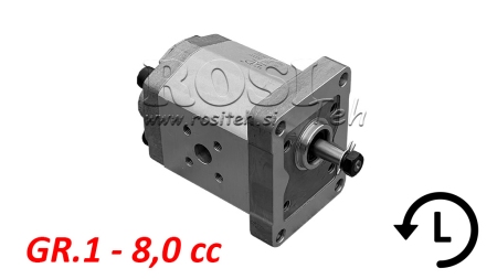HYDRAULISK PUMPE GR.1 8.0 CC VENSTRE - FLANSER