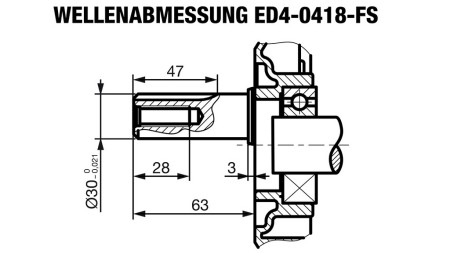 dieselmotor 418cc-7.83kW-10.65HK-3,600 RPM-E-KW30x63-elektrisk start