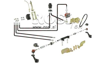 HIDRAULSKI UPRAVLJAČ HIDROSTATSKI SET URSUS C330 - PREDNJI CILINDAR