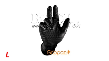 NITRILOVÉ RUKAVICE GRIPPAZ ČIERNE 50/1 - L