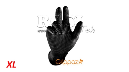 NITRILOVÉ RUKAVICE GRIPPAZ ČIERNE 50/1 - XL