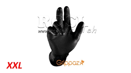 NITRILOVÉ RUKAVICE GRIPPAZ ČIERNE 50/1 - XXL