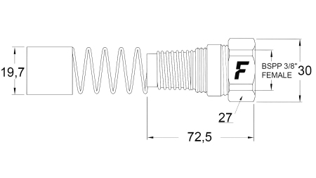 CONECTOR RÁPIDO HEMBRA PARA MULTI-FASTER 3/8 PARTE FIJA