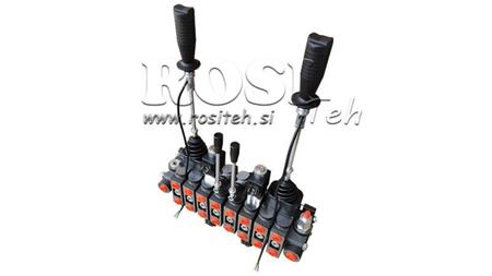 HYDRAULISK VENTIL HIAB 8xPC70   2x JOYSTICK - ELEKTRISK KONTROLL 12V