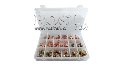SET BAKRENIH TESNIL IN ODTOČNIH VIJAKOV (534kos)